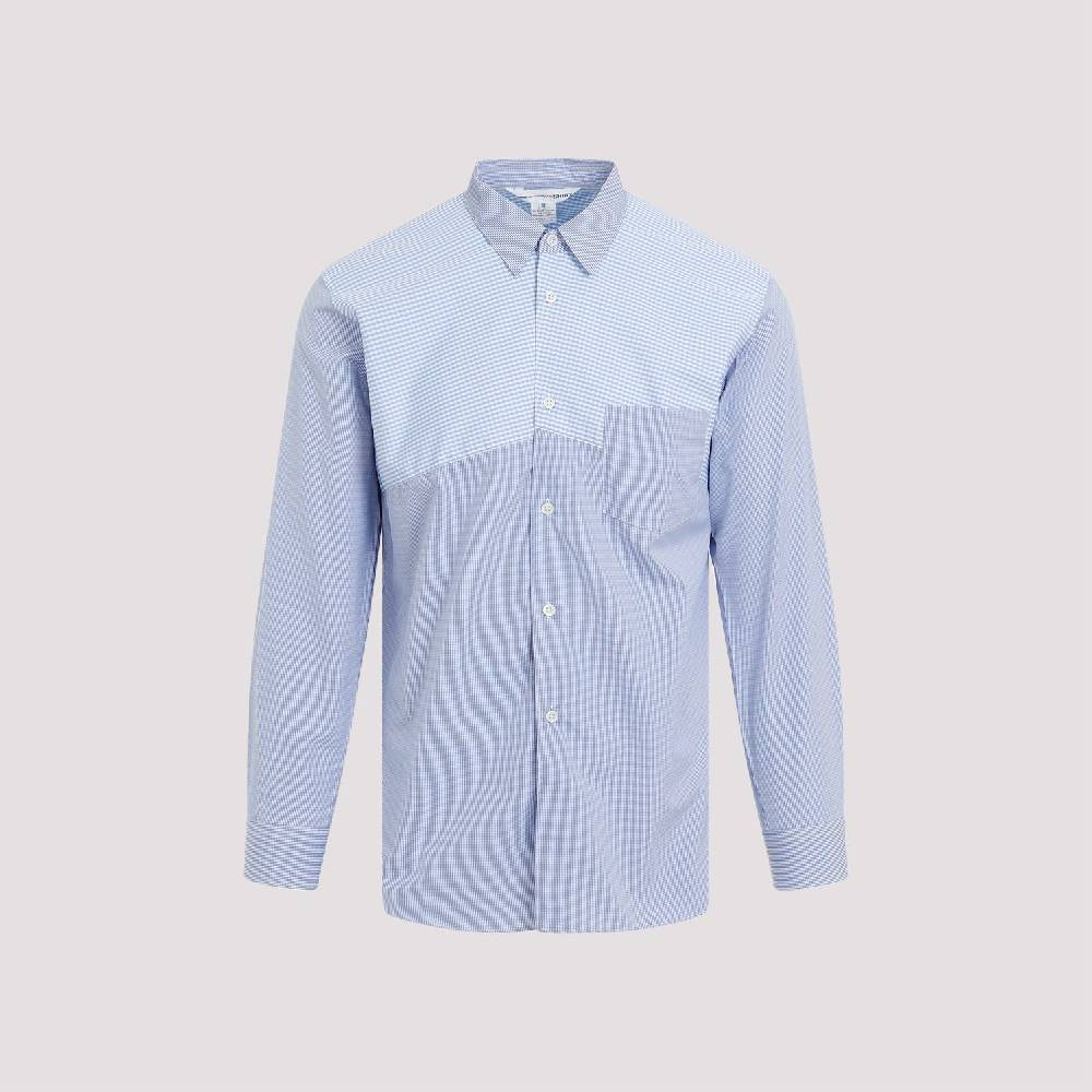 COMME DES GARÇONS SHIRT  Camicia a Righe Blu Cotone Comme Des Garçons Uomo Affare Del Giorno