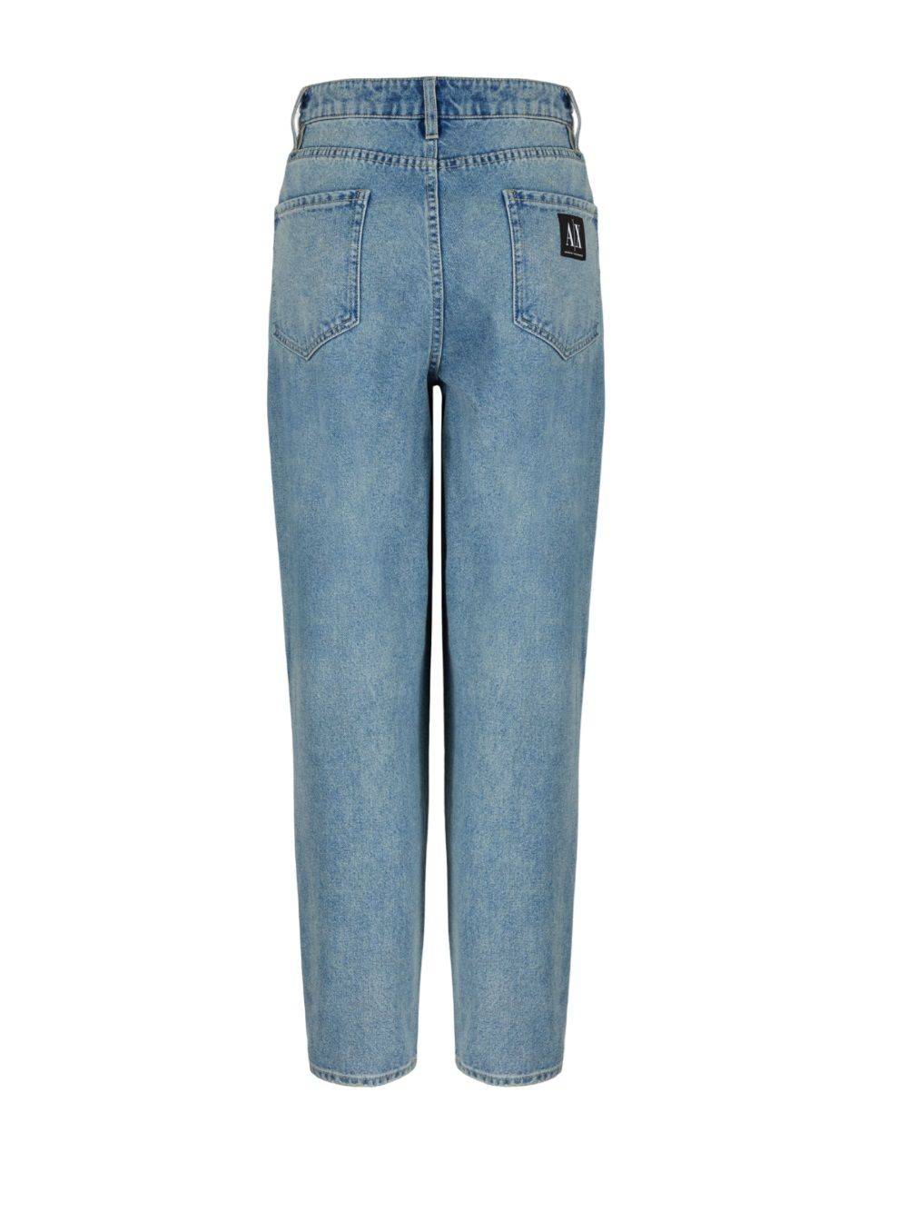 ARMANI EXCHANGE  Jeans di Cotone Blu da Donna Armani Exchange Offerta San Valentino