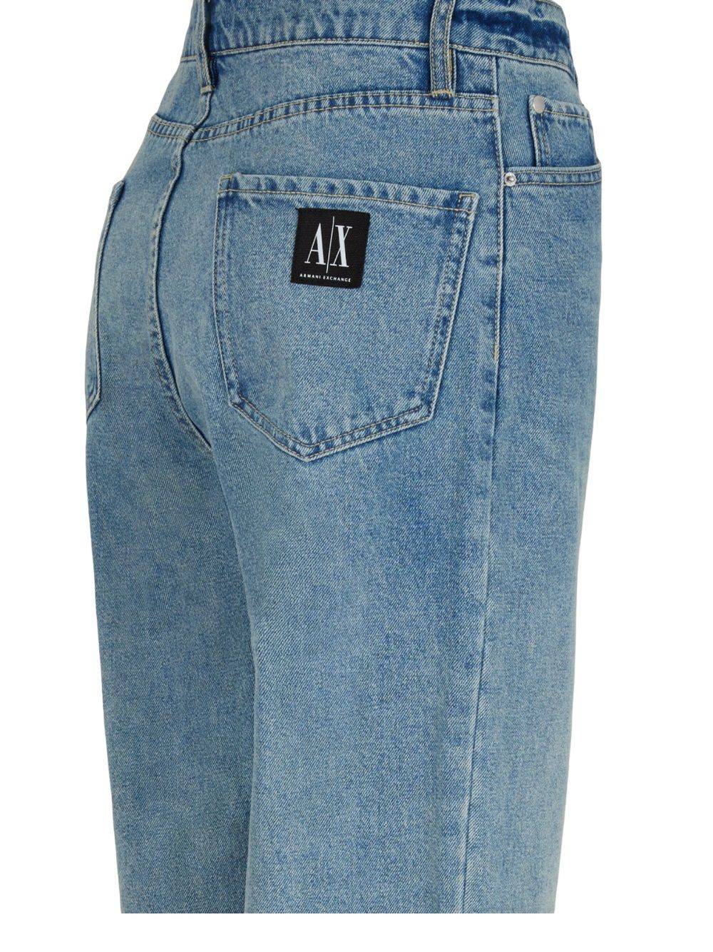 ARMANI EXCHANGE  Jeans di Cotone Blu da Donna Armani Exchange Offerta San Valentino