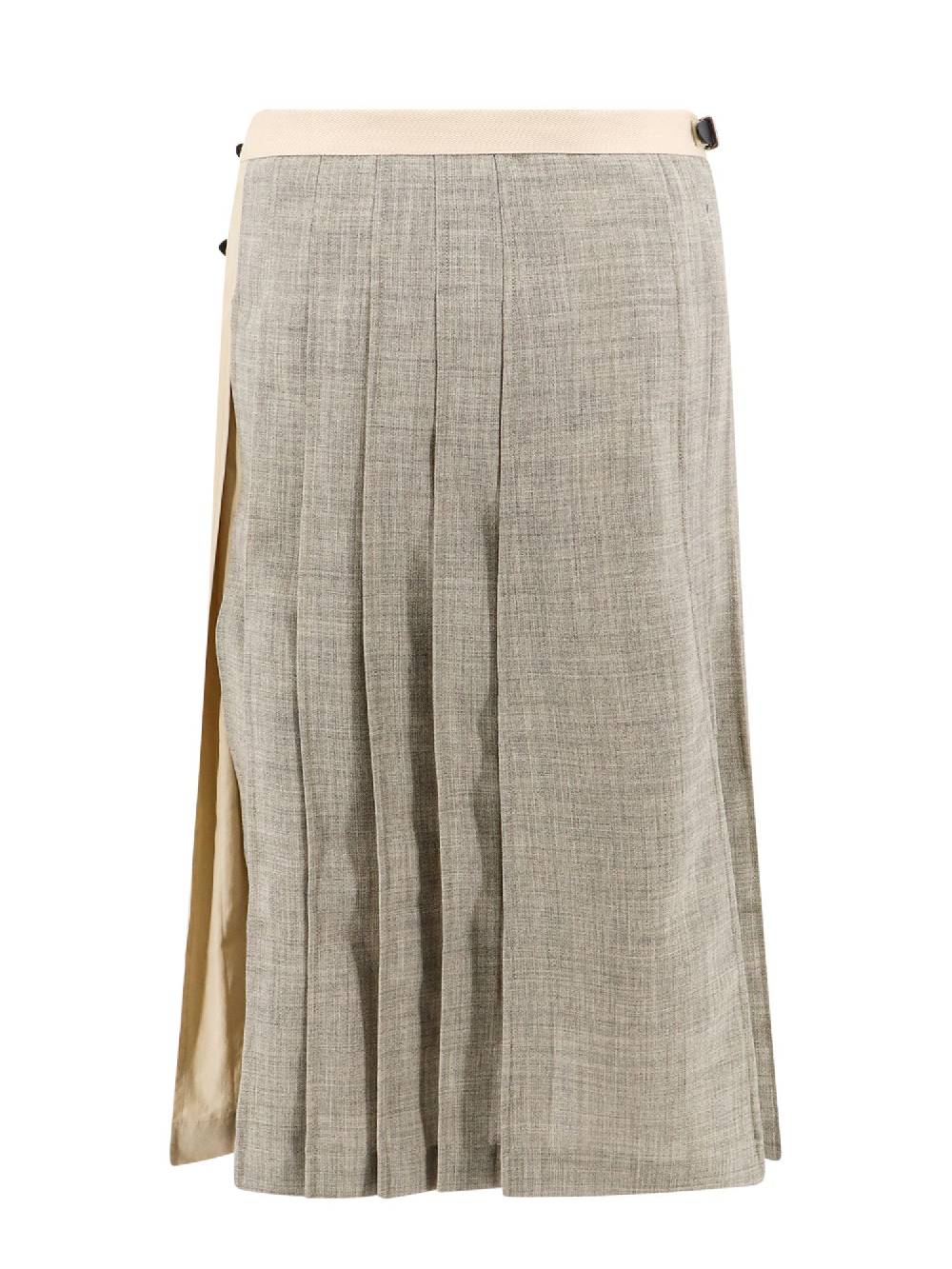 DURAZZI MILANO  Kilt Bicolore Grigio in Lana-Cotone per Donna DURAZZI MILANO Vendita calda