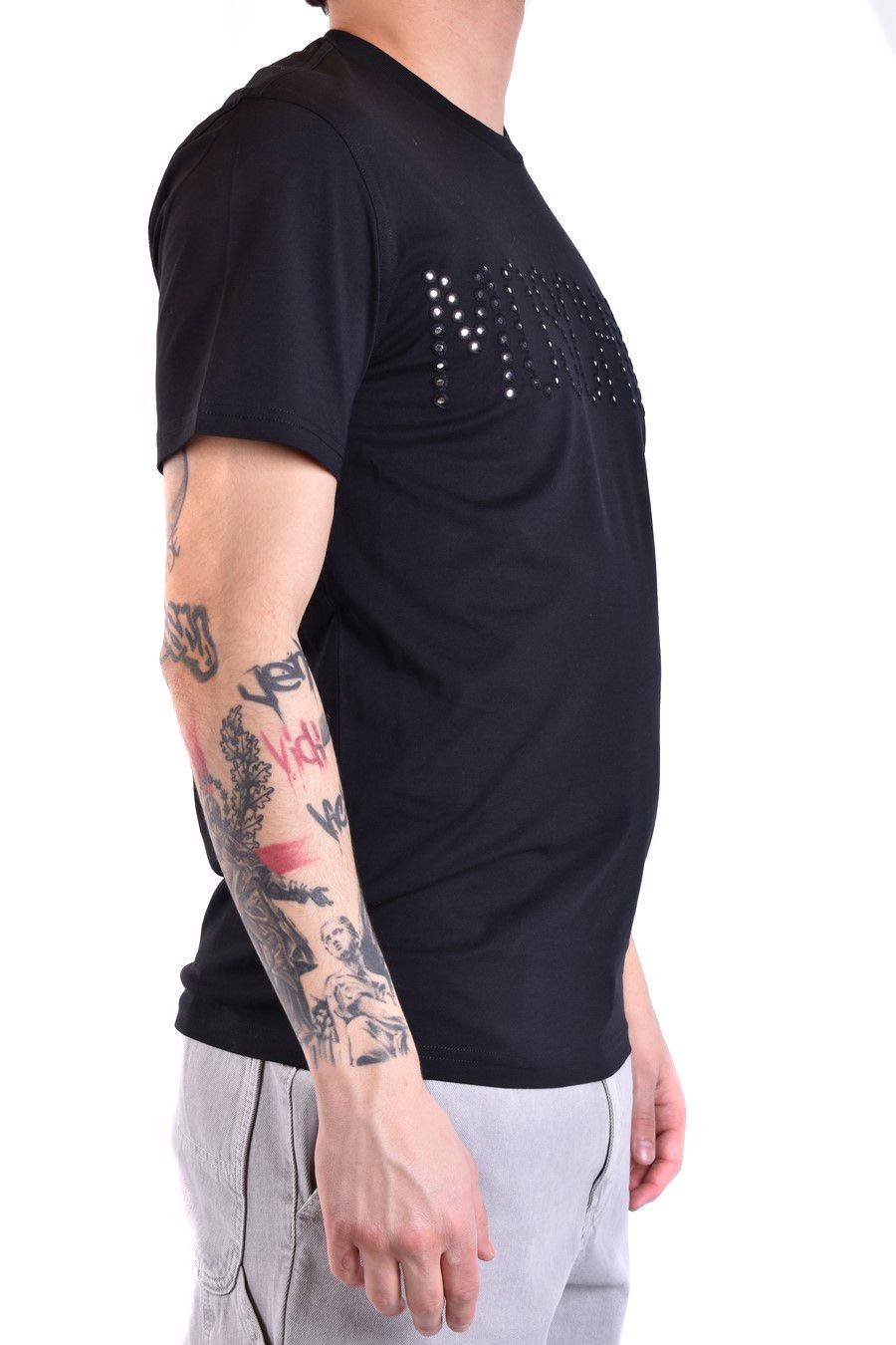 MOSCHINO  T-Shirt Classica in Cotone Nero Moschino Uomo Outlet