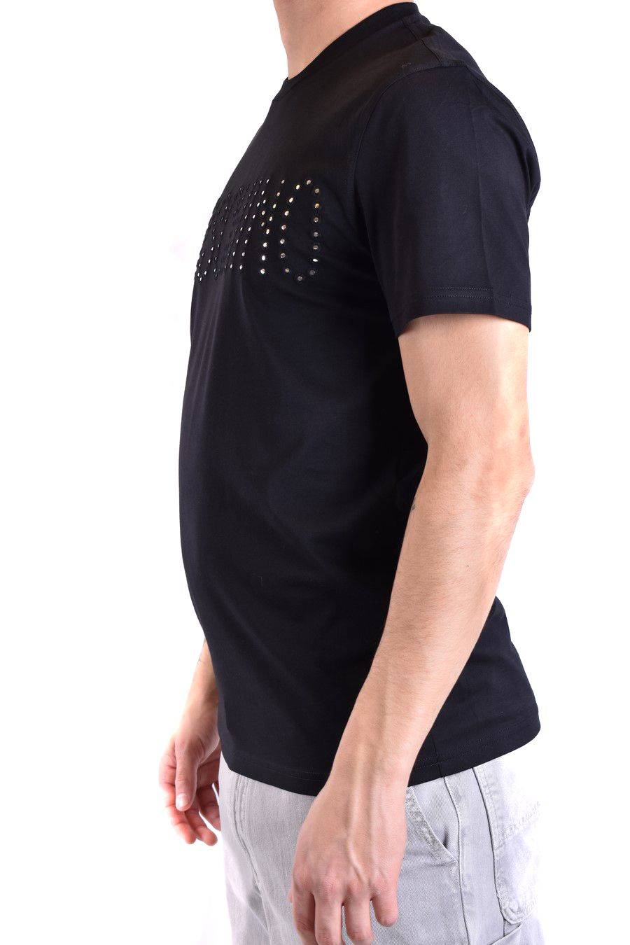 MOSCHINO  T-Shirt Classica in Cotone Nero Moschino Uomo Outlet