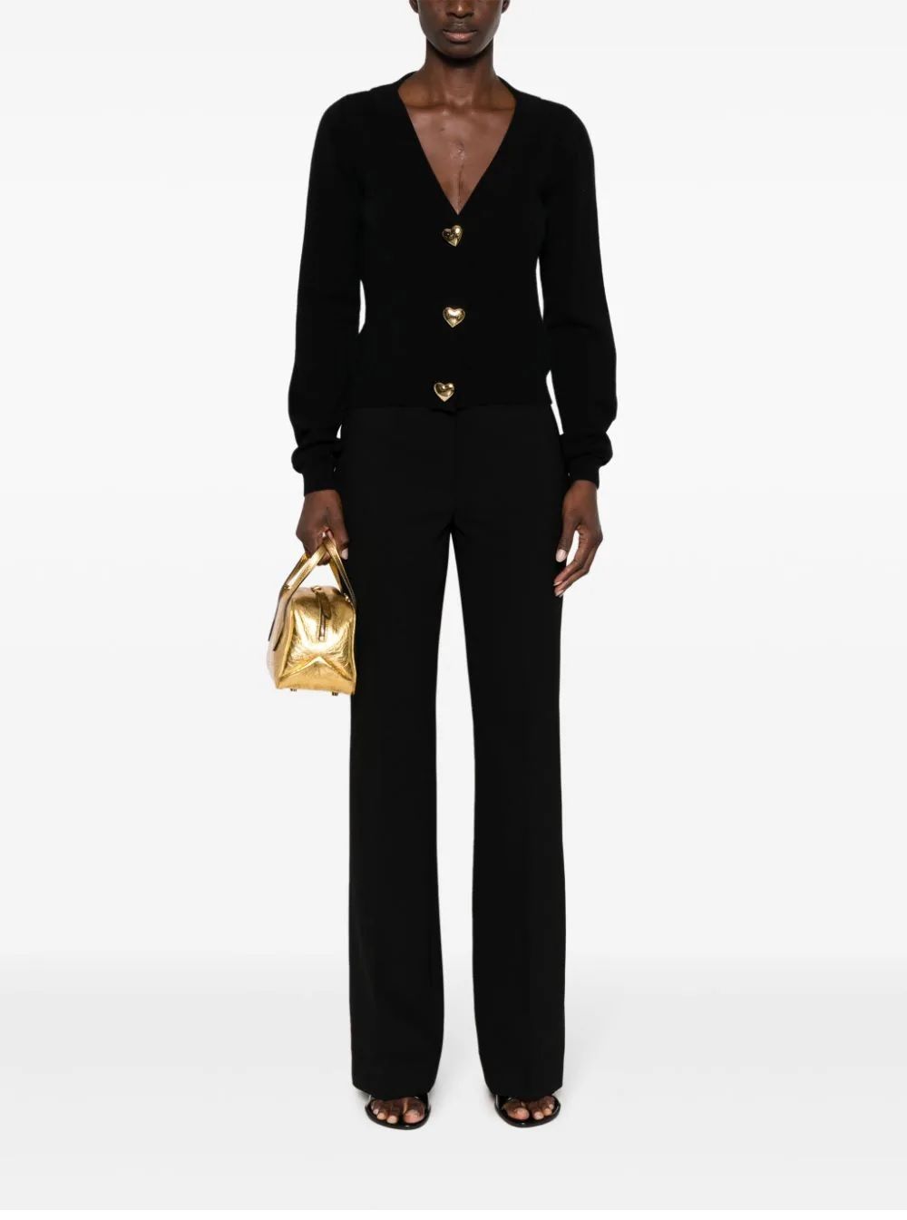 MOSCHINO  Pantaloni Eleganti Neri MOSCHINO da Donna In Vendita