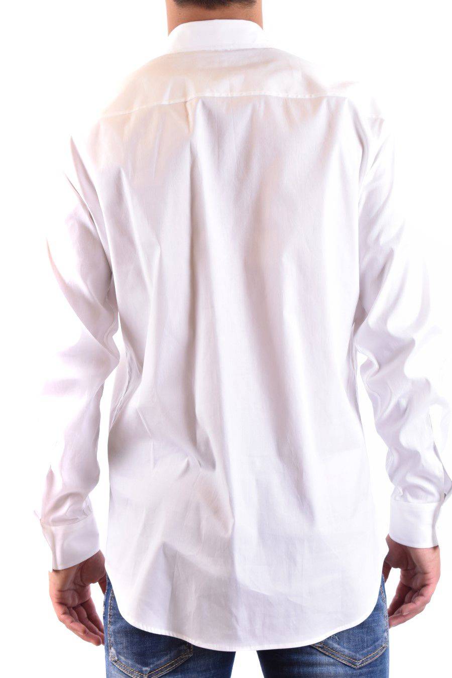 DSQUARED2  Camicia Classica Uomo DSQUARED2 Cotone Bianco Negozio