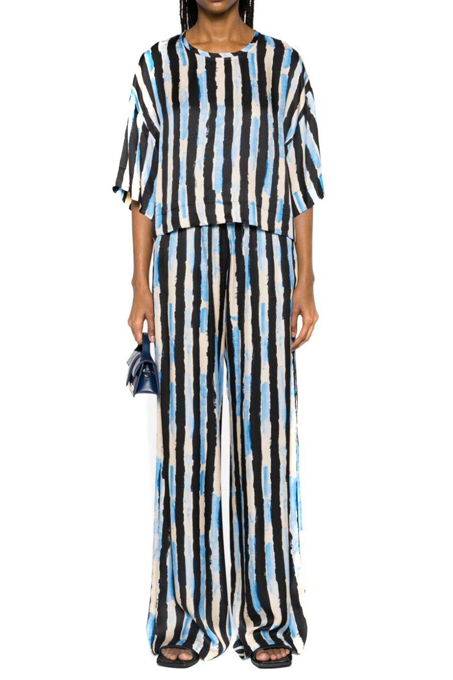PINKO  Pantaloni Poliestere Multicolore Donna PINKO Nuova