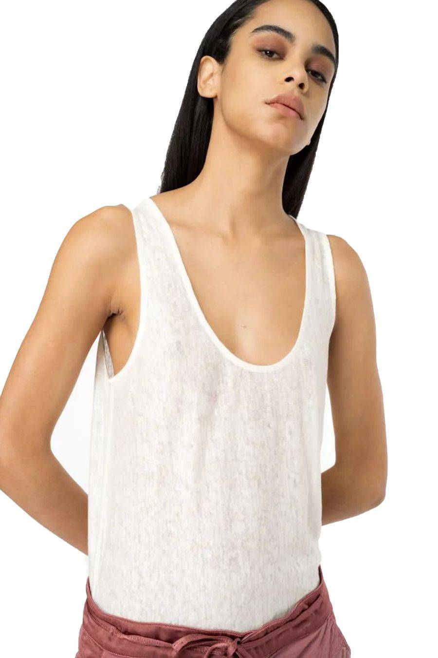 PINKO  Top PINKO Viscosa Bianco da Donna Moda