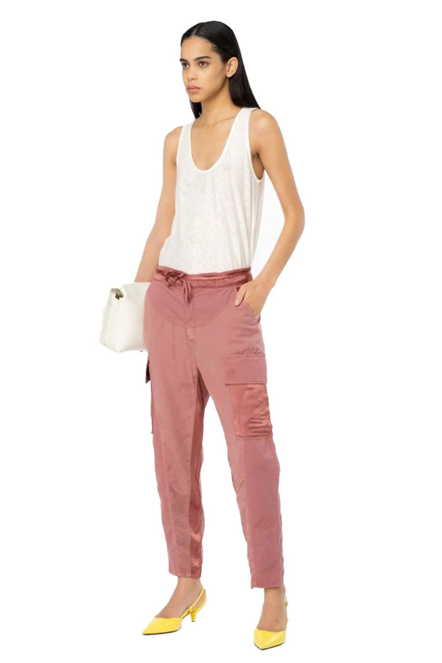 PINKO  Top PINKO Viscosa Bianco da Donna Moda