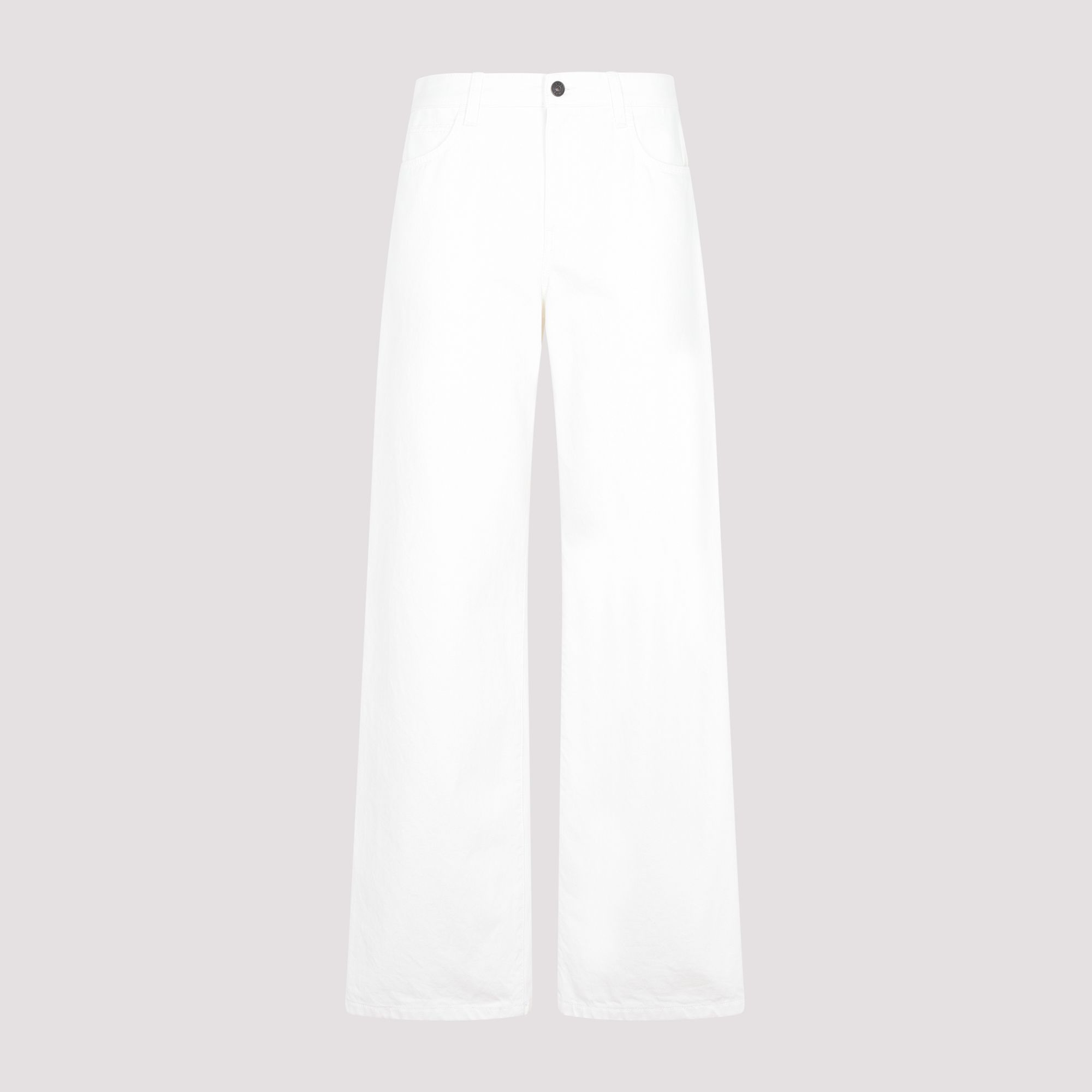 THE ROW  Jeans Bianchi in Cotone a Vita Alta THE ROW da Donna 2025