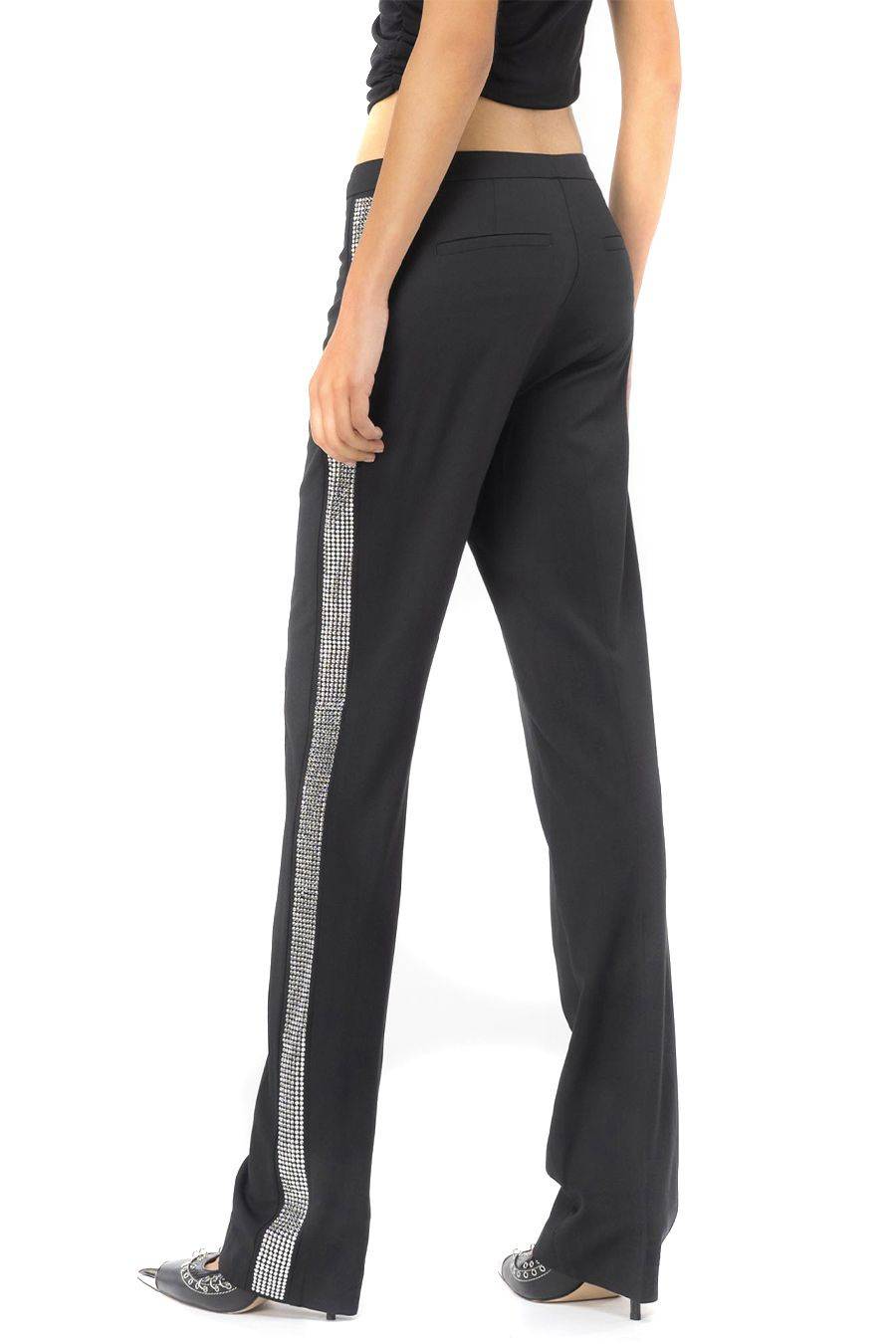 PINKO  Pantaloni Neri in Misto Lana PINKO da Donna Qualità