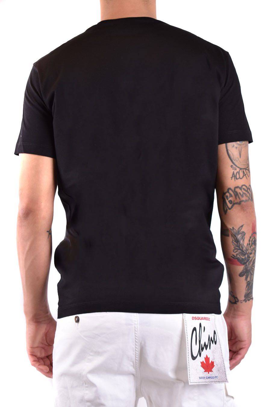 DSQUARED2  T-Shirt Nera in Cotone DSQUARED2 S74GD1223 Fino al 50% di sconto