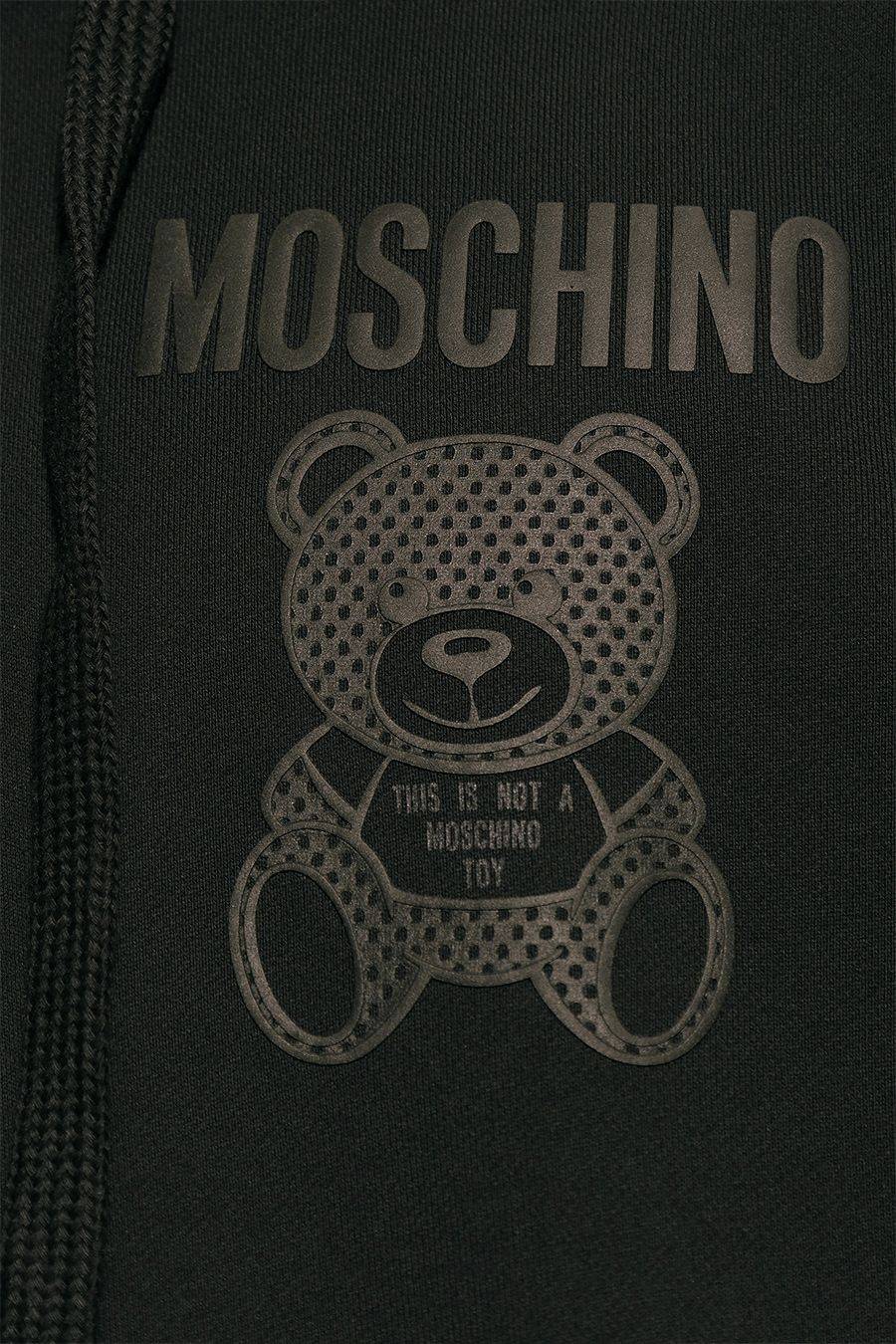 MOSCHINO  Felpa di Cotone Nero Uomo Moschino V1727 Soddisfazione Garantita