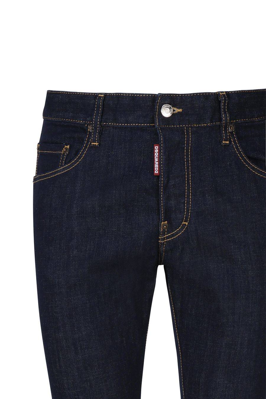 DSQUARED2  Jeans Blu in Cotone Elasticizzato DSQUARED2 da Uomo S74LB1425 Consegna Veloce