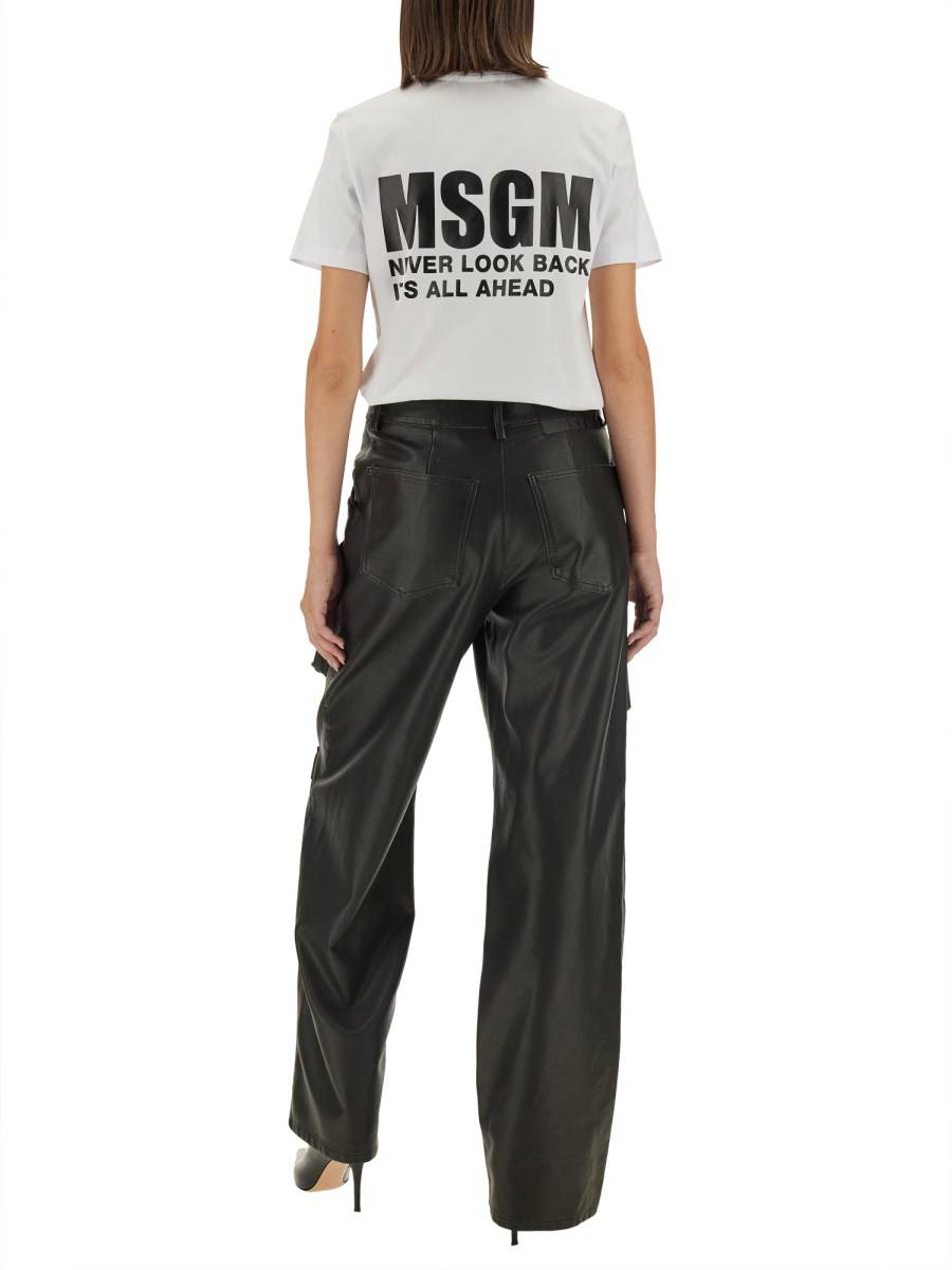 MSGM T-SHIRT CON LOGO Vendita Calda