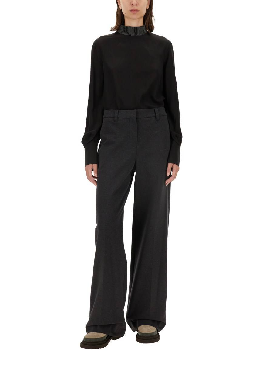 BRUNELLO CUCINELLI PANTALONE WIDE LEG 2025