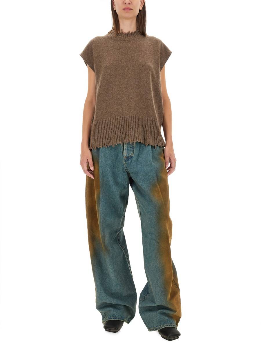 UMA WANG TOP SLV IN CASHMERE Qualità