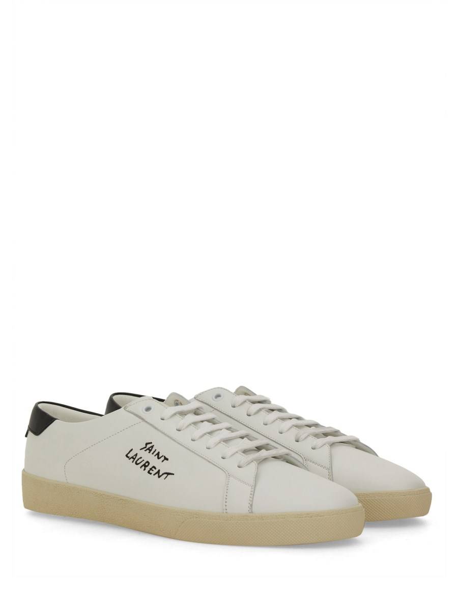 SAINT LAURENT SNEAKERS COURT SL/06 IN PELLE Prezzo Ridotto