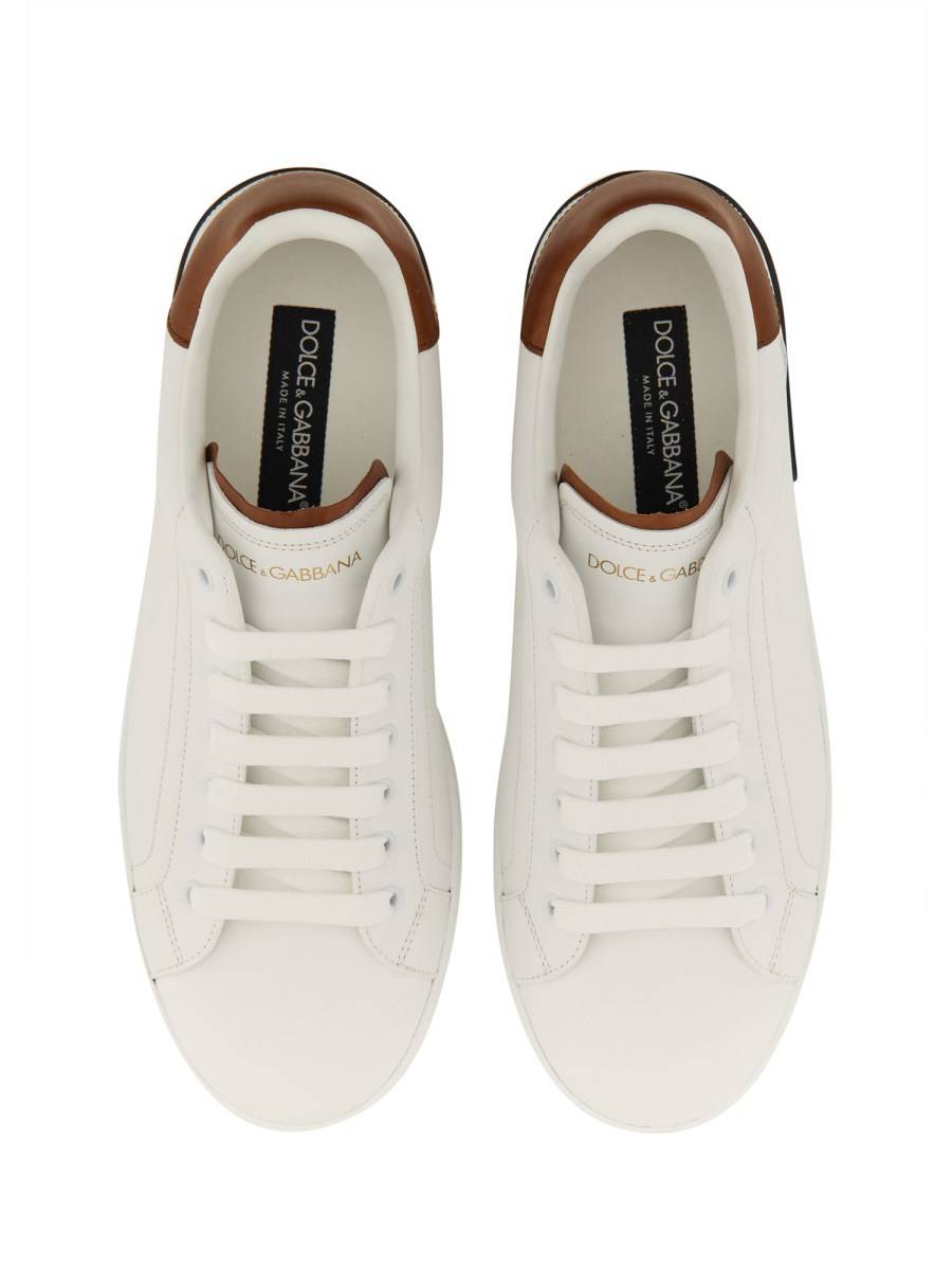 DOLCE & GABBANA SNEAKER PORTOFINO IN PELLE Presa