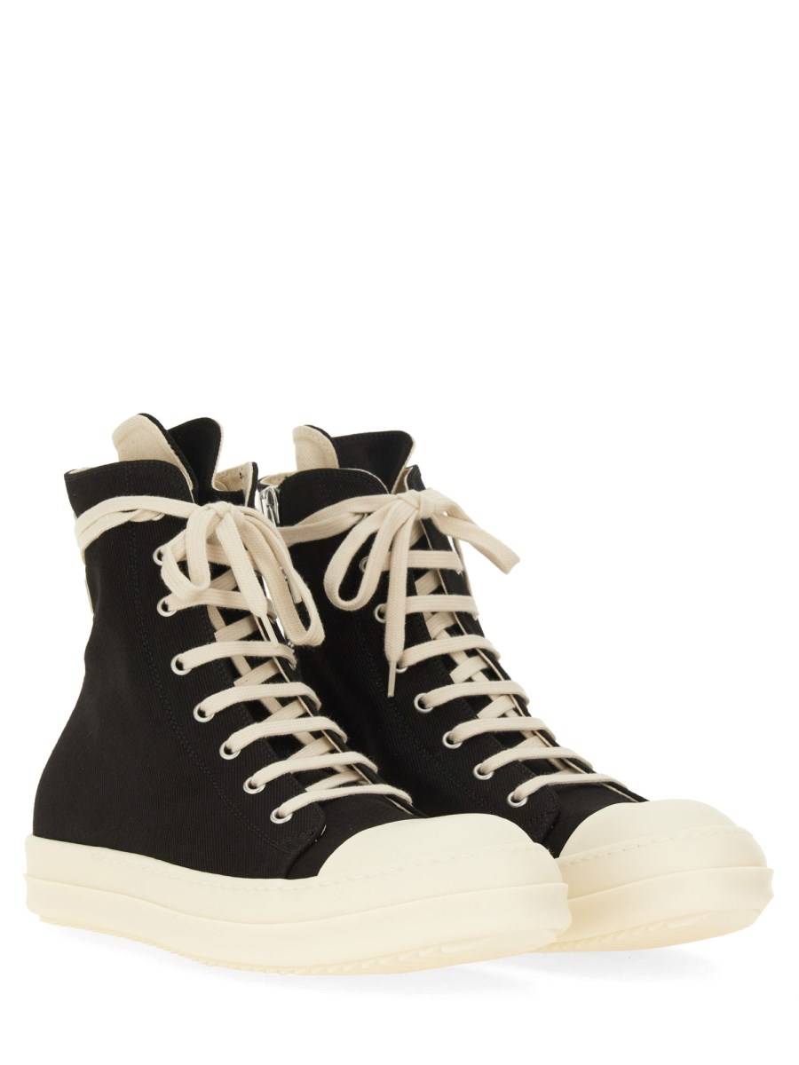 RICK OWENS DRKSHDW SNEAKER ALTA IN DENIM DI COTONE Vendita Economica