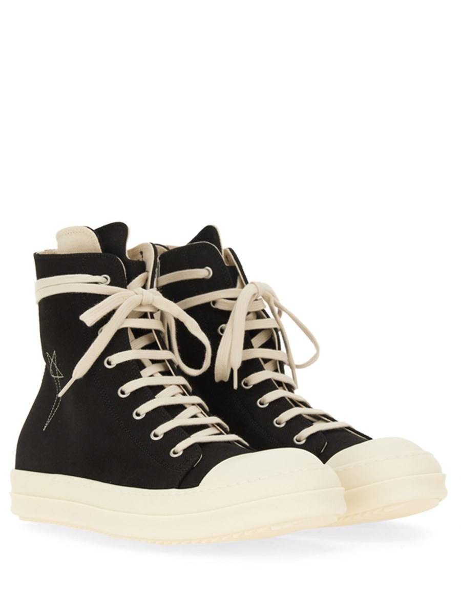 RICK OWENS DRKSHDW SNEAKER ALTA IN DENIM DI COTONE Saldi Di Fabbrica