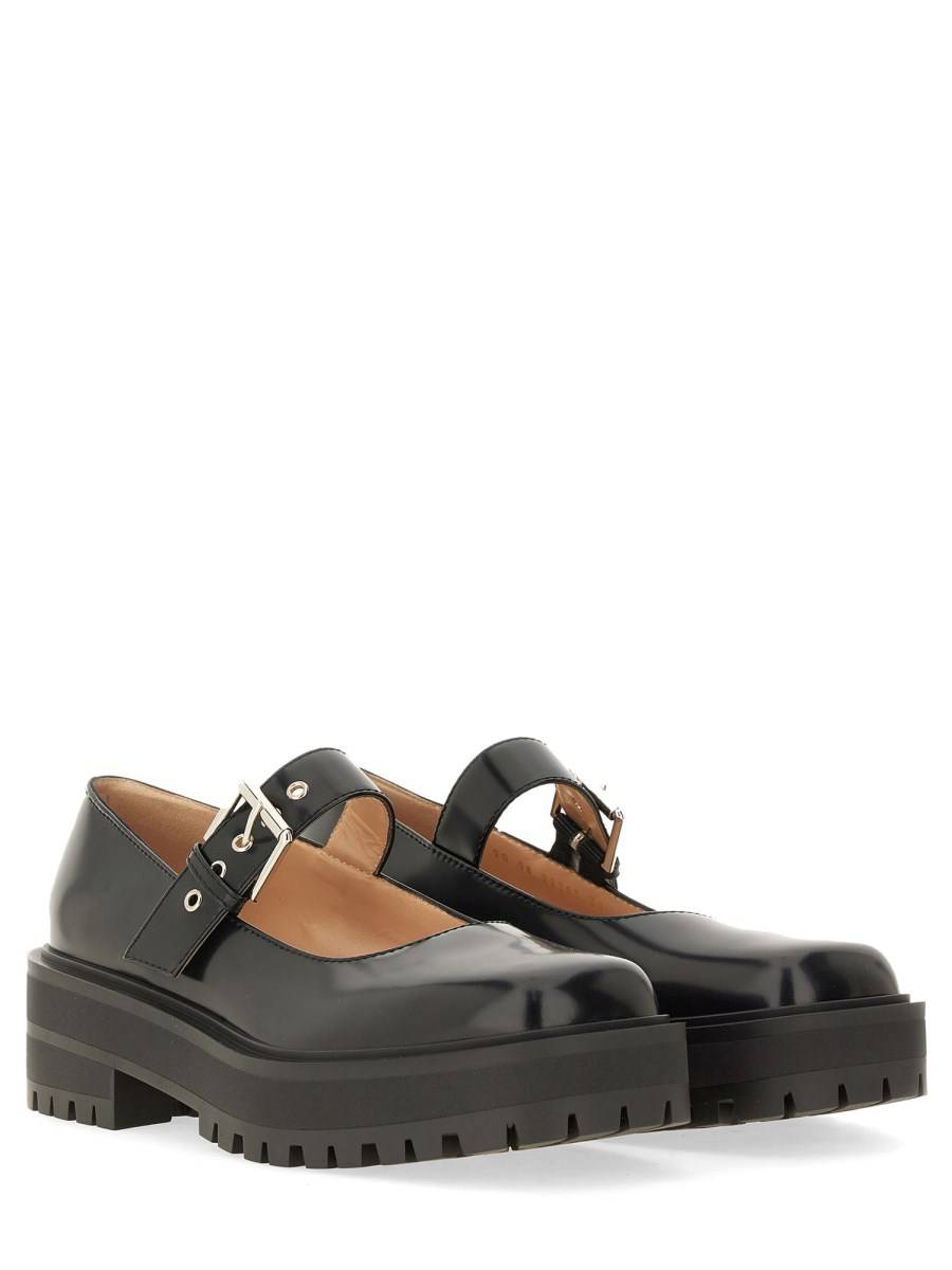 GIANVITO ROSSI SANDALO IN PELLE Spedizione Gratuita