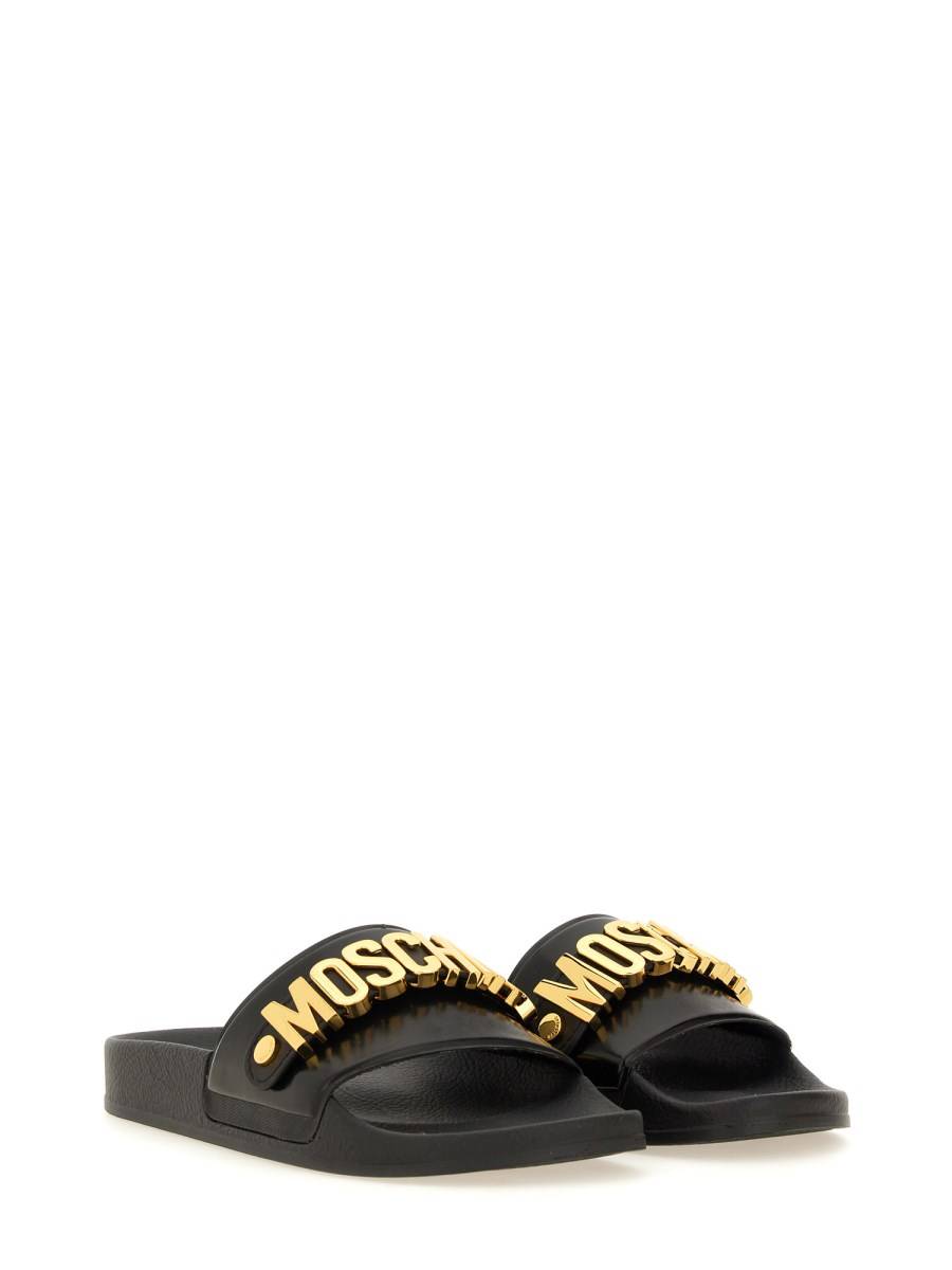 MOSCHINO SANDALO SLIDE CON LOGO Soddisfazione Garantita
