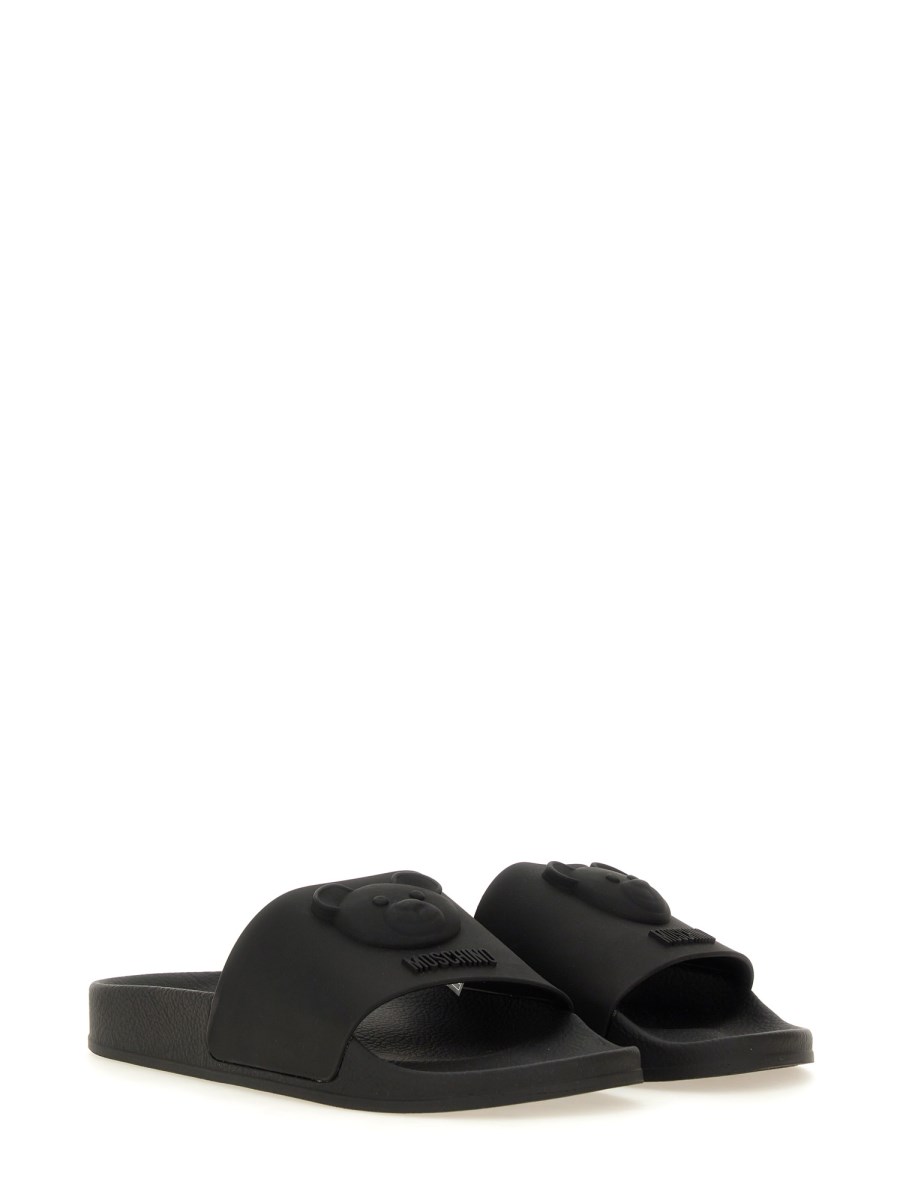 MOSCHINO SANDALO SLIDE TEDDY BEAR Qualità Garantita