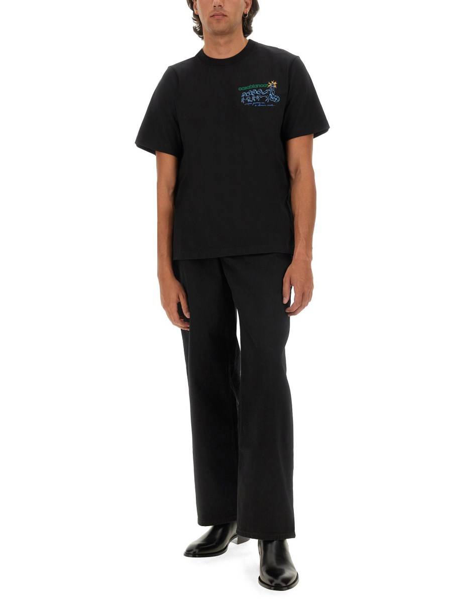 CASABLANCA T-SHIRT CON STAMPA Sconto
