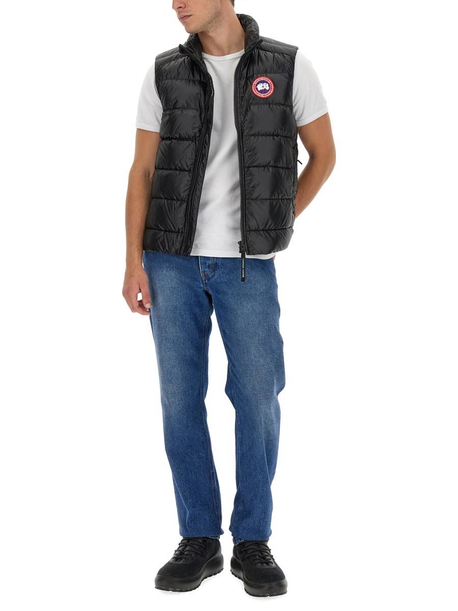 CANADA GOOSE PIUMINO GILET IN NYLON CON PATCH LOGO Saldi