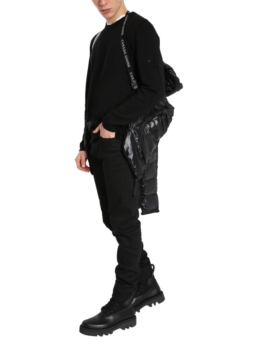 CANADA GOOSE PIUMINO CON CAPPUCCIO SIDNEY IN TESSUTO TECNICO Vendita Calda