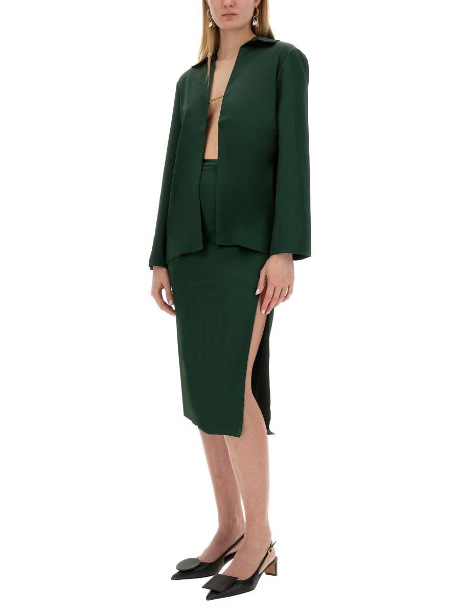 JACQUEMUS GONNA NOTTE IN SATIN Nuovo