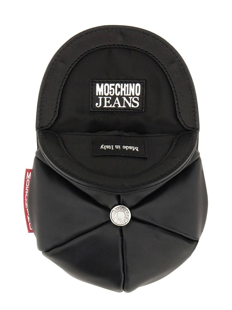 MOSCHINO JEANS BORSA MINI IN PELLE Vendita Calda