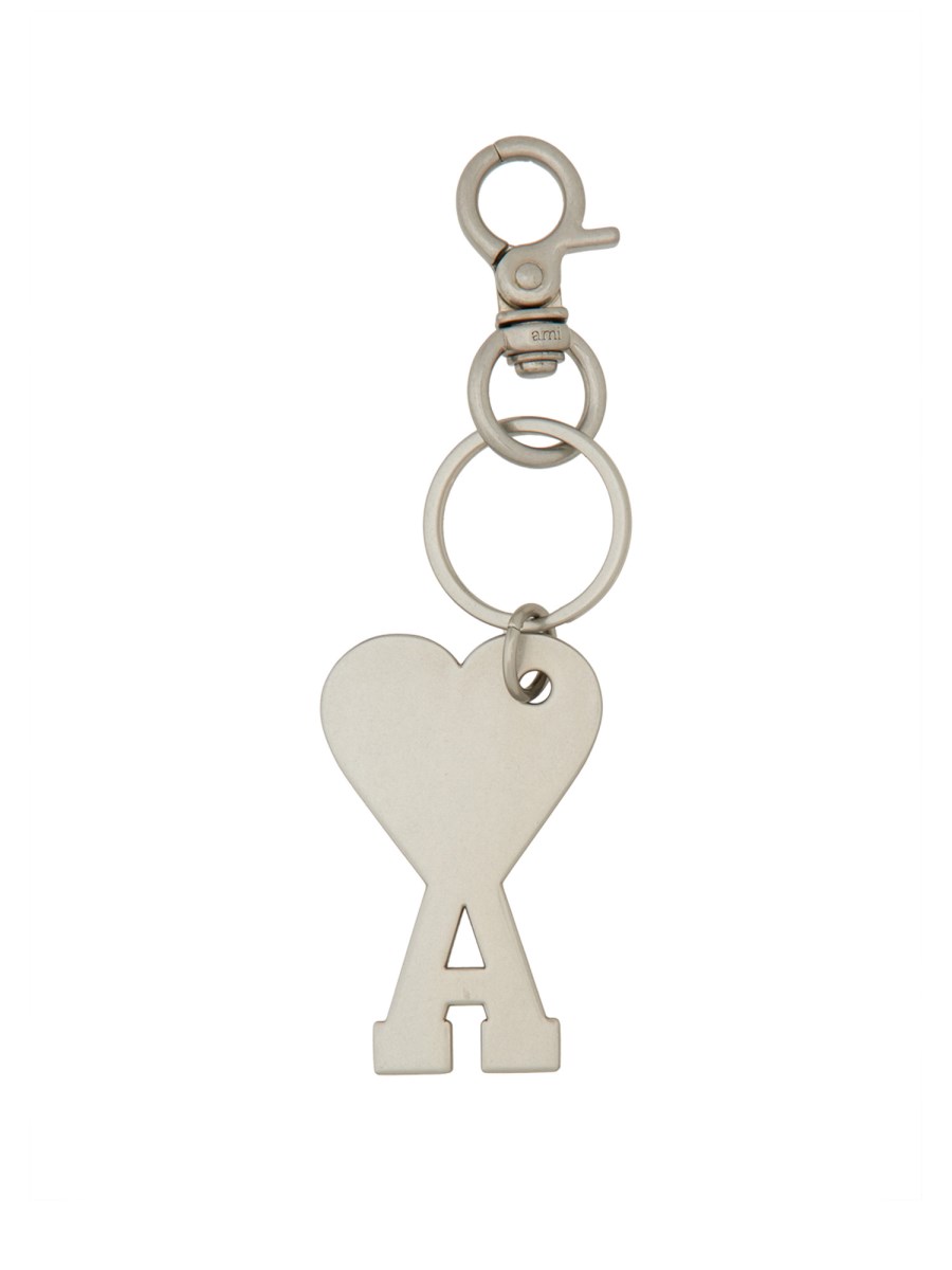 AMI PARIS PORTACHIAVI CON LOGO Sconto