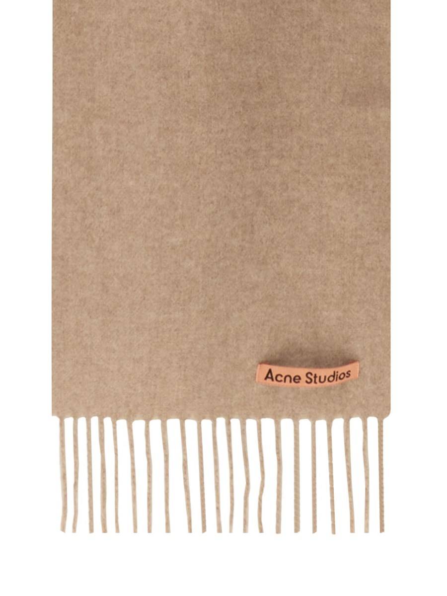 ACNE STUDIOS SCIARPA IN LANA CON LOGO Outlet