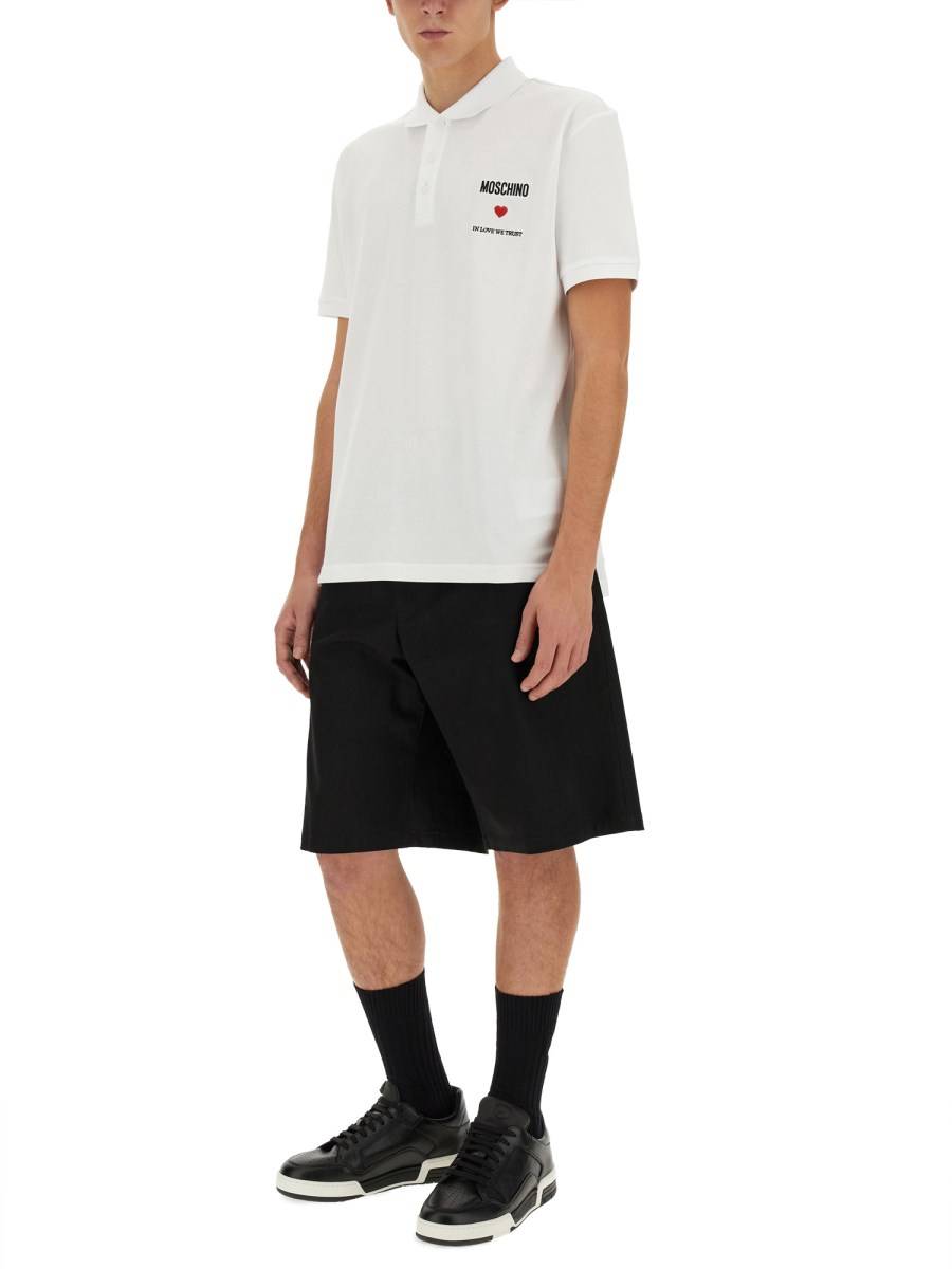 MOSCHINO POLO CON LOGO Soddisfazione Garantita