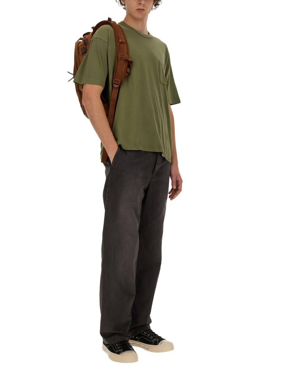 VISVIM T-SHIRT IN COTONE E SETA Sottocosto