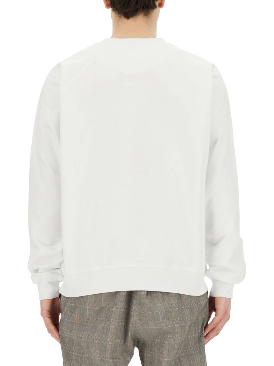 VIVIENNE WESTWOOD FELPA IN COTONE MANICA RAGALAN CON LOGO "TIME MACHINE" Presa