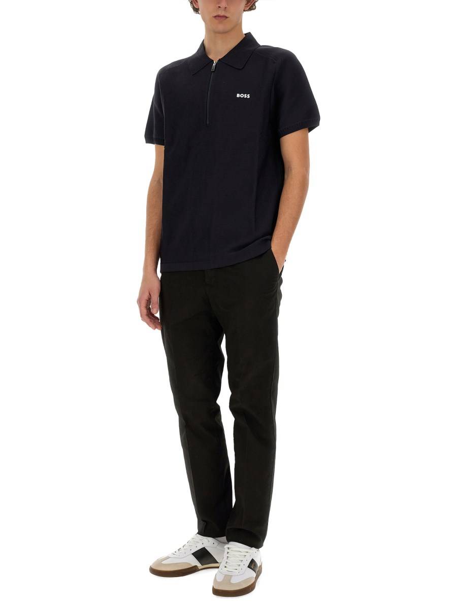 BOSS POLO CON ZIP Offerte
