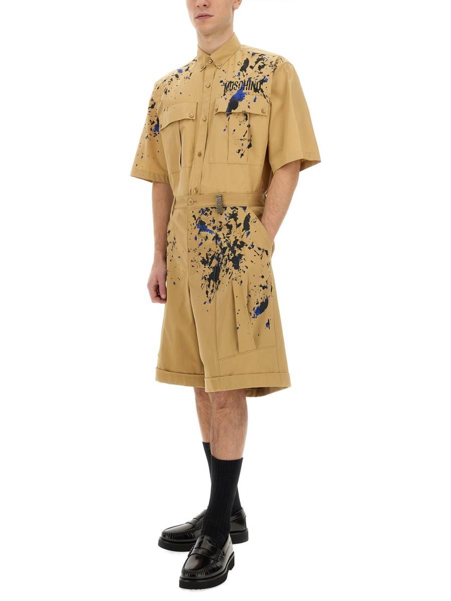 MOSCHINO BERMUDA CARGO IN COTONE Vendita Economica