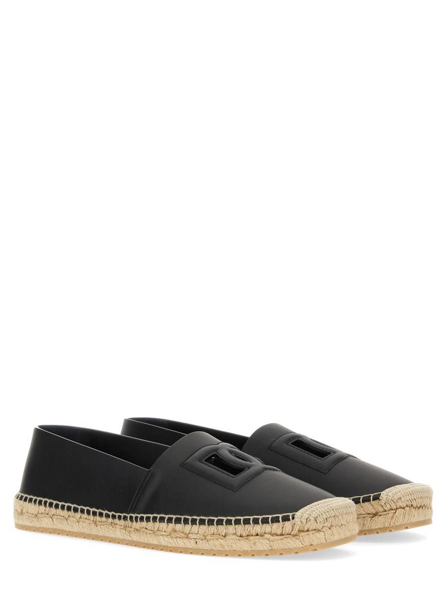 DOLCE & GABBANA ESPADRILLA IN PELLE CON LOGO Moda