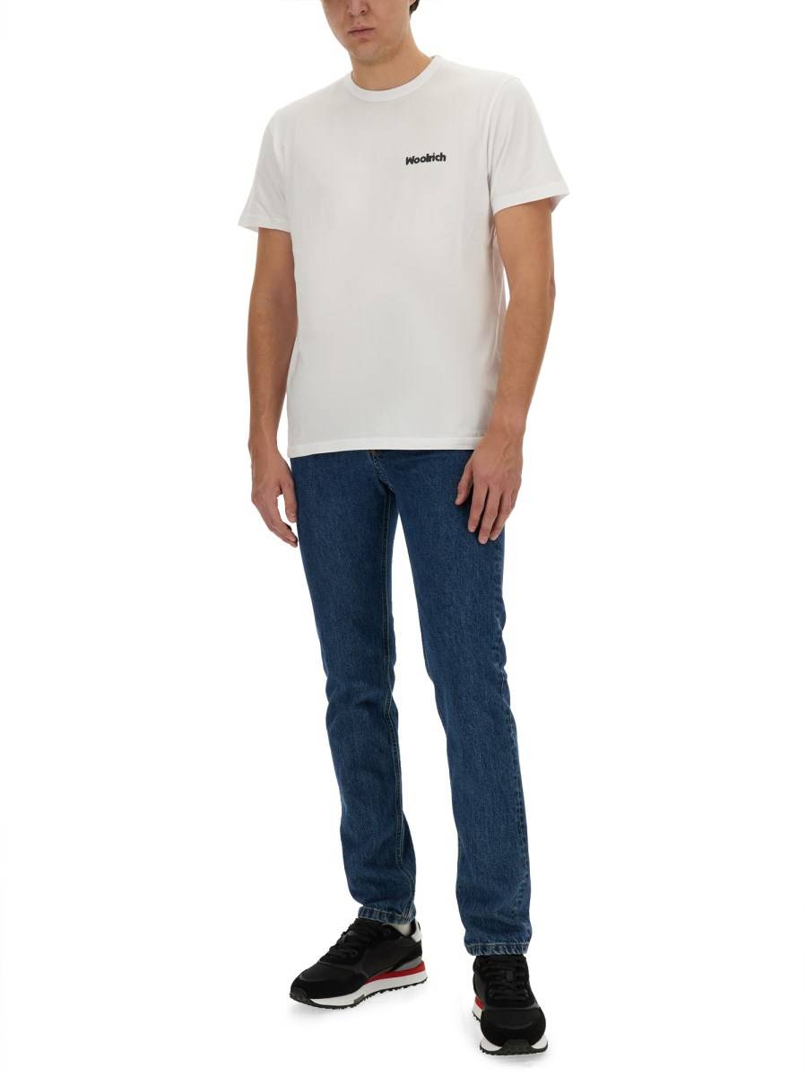 WOOLRICH T-SHIRT CON LOGO Italy