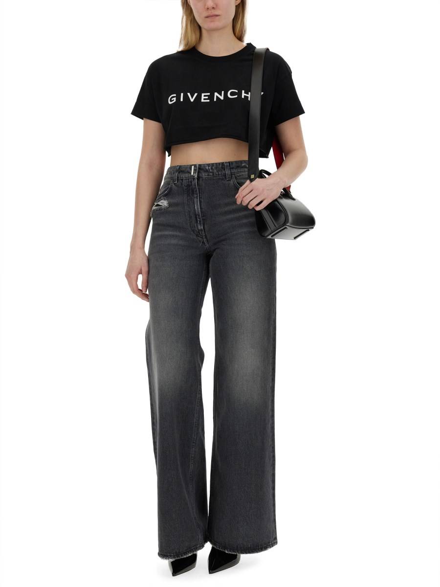 GIVENCHY T-SHIRT IN JERSEY DI COTONE CON LOGO Nuovo