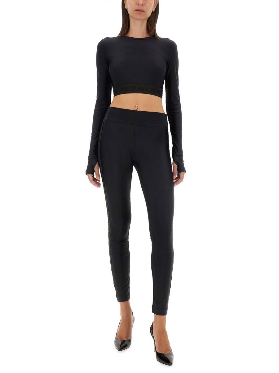 VERSACE JEANS COUTURE TOP CROPPED Consegna Veloce