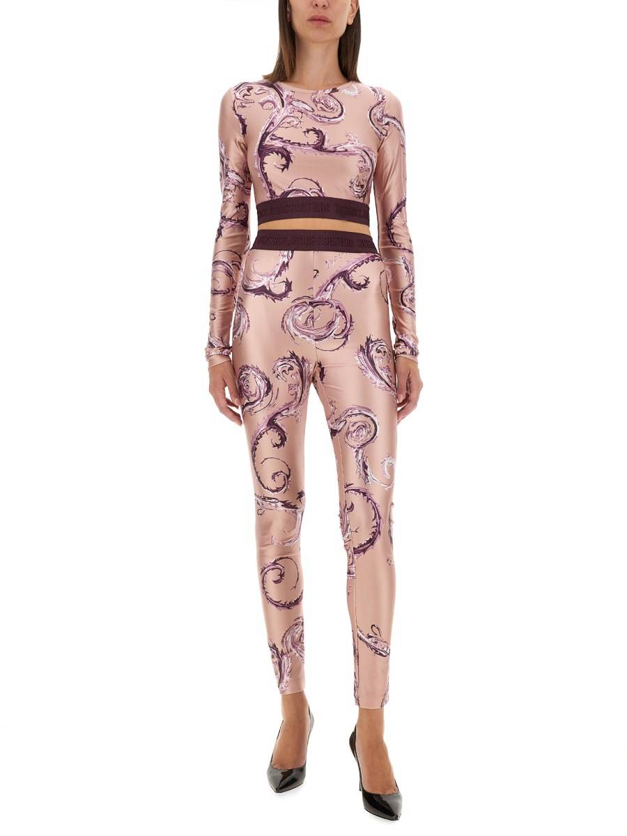 VERSACE JEANS COUTURE TOP CROPPED Promozione Limitata