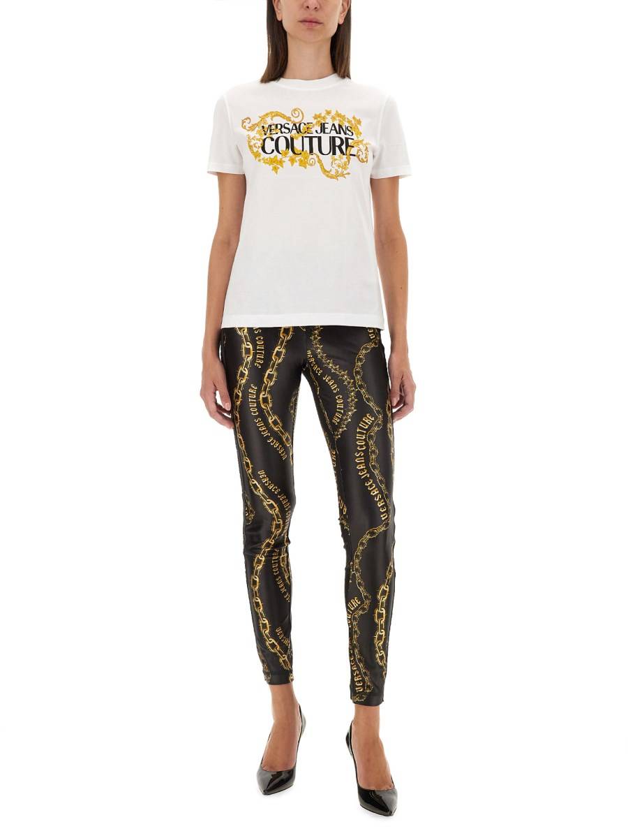 VERSACE JEANS COUTURE T-SHIRT CON LOGO Fino Al -60%