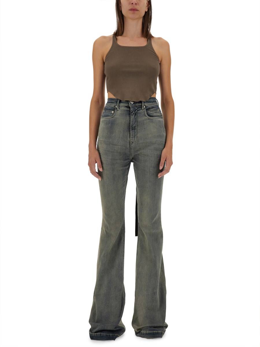 RICK OWENS DRKSHDW TANK TOP CROPPED Novità