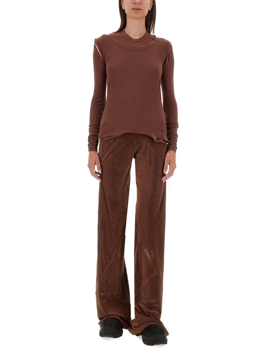 RICK OWENS T-SHIRT IN SETA E VISCOSA Hotsell