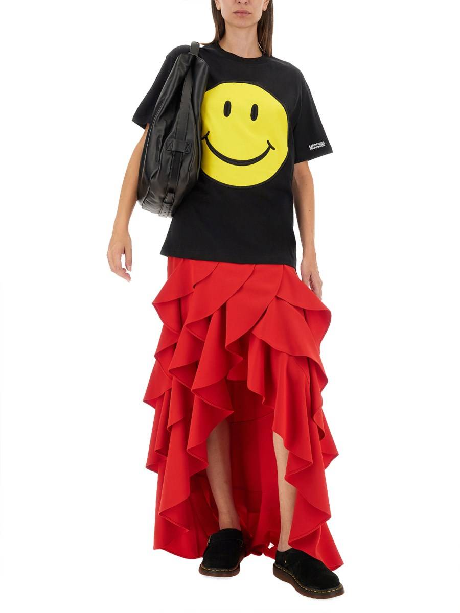 MOSCHINO T-SHIRT IN JERSEY ORGANICO SMILEY® Negozi Online