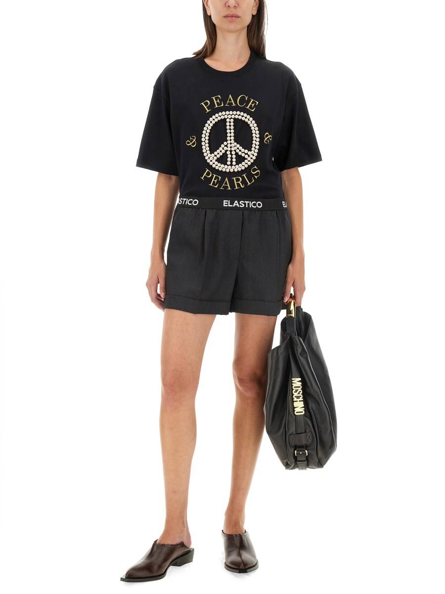MOSCHINO SHORTS IN LANA Shopping Online