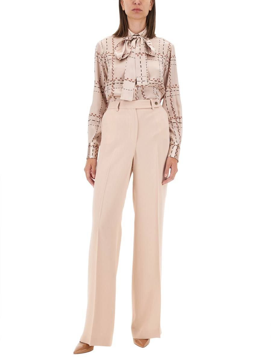 KITON PANTALONE IN SATIN In Vendita