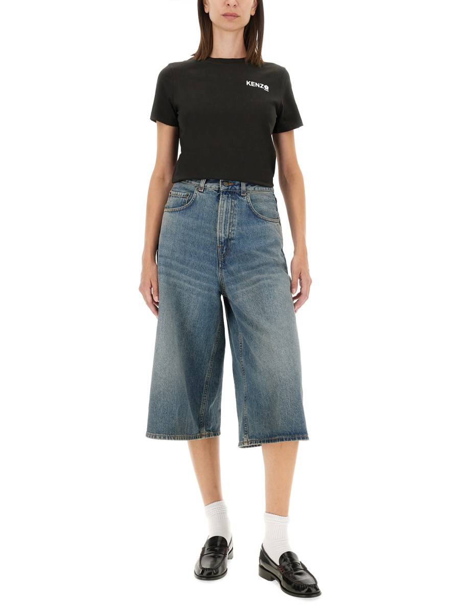 KENZO T-SHIRT "BOKE FLOWER" IN JERSEY DI COTONE In Saldo